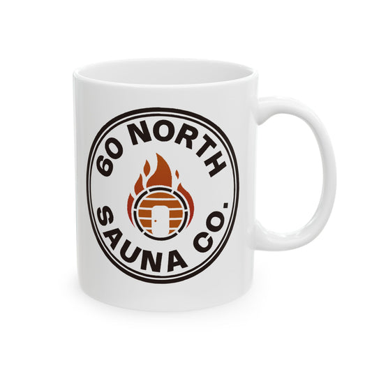 60 North Sauna Ceramic Coffee Mug
