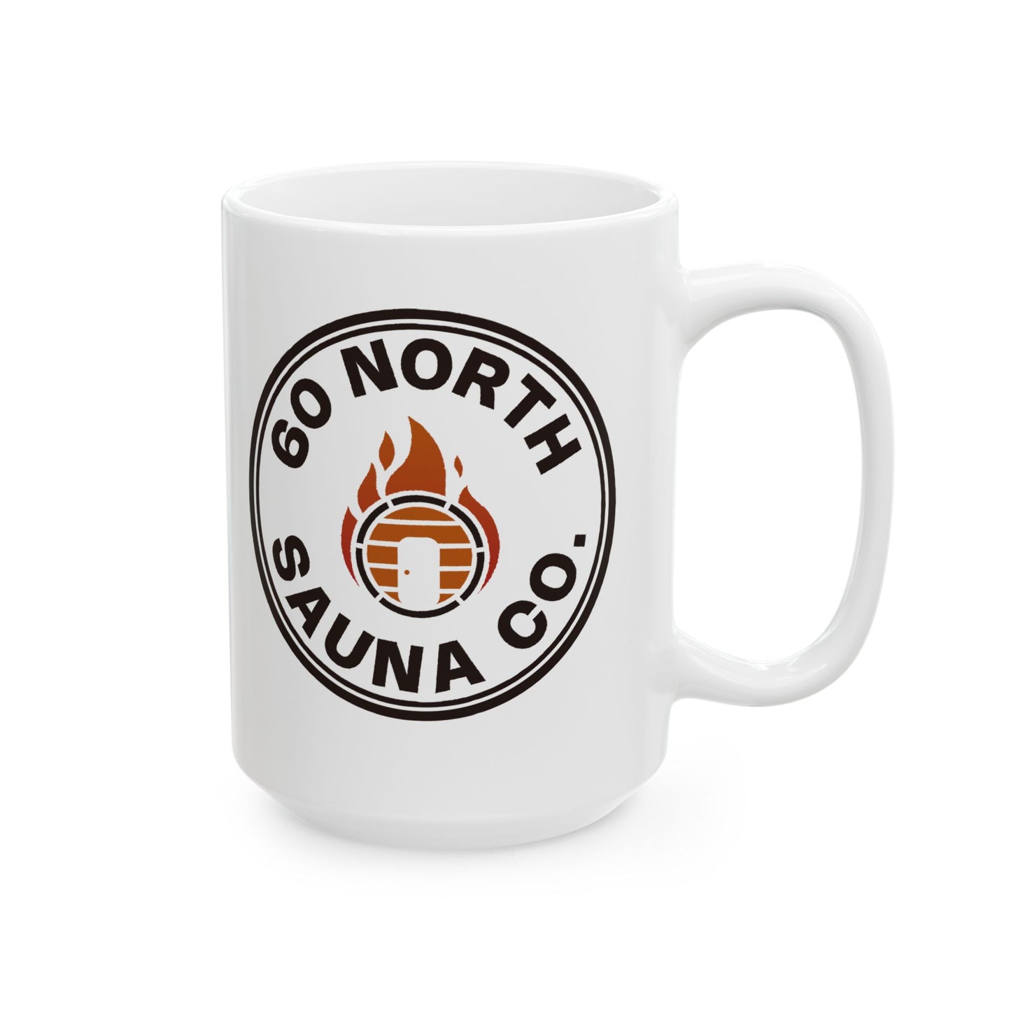 60 North Sauna Ceramic Coffee Mug